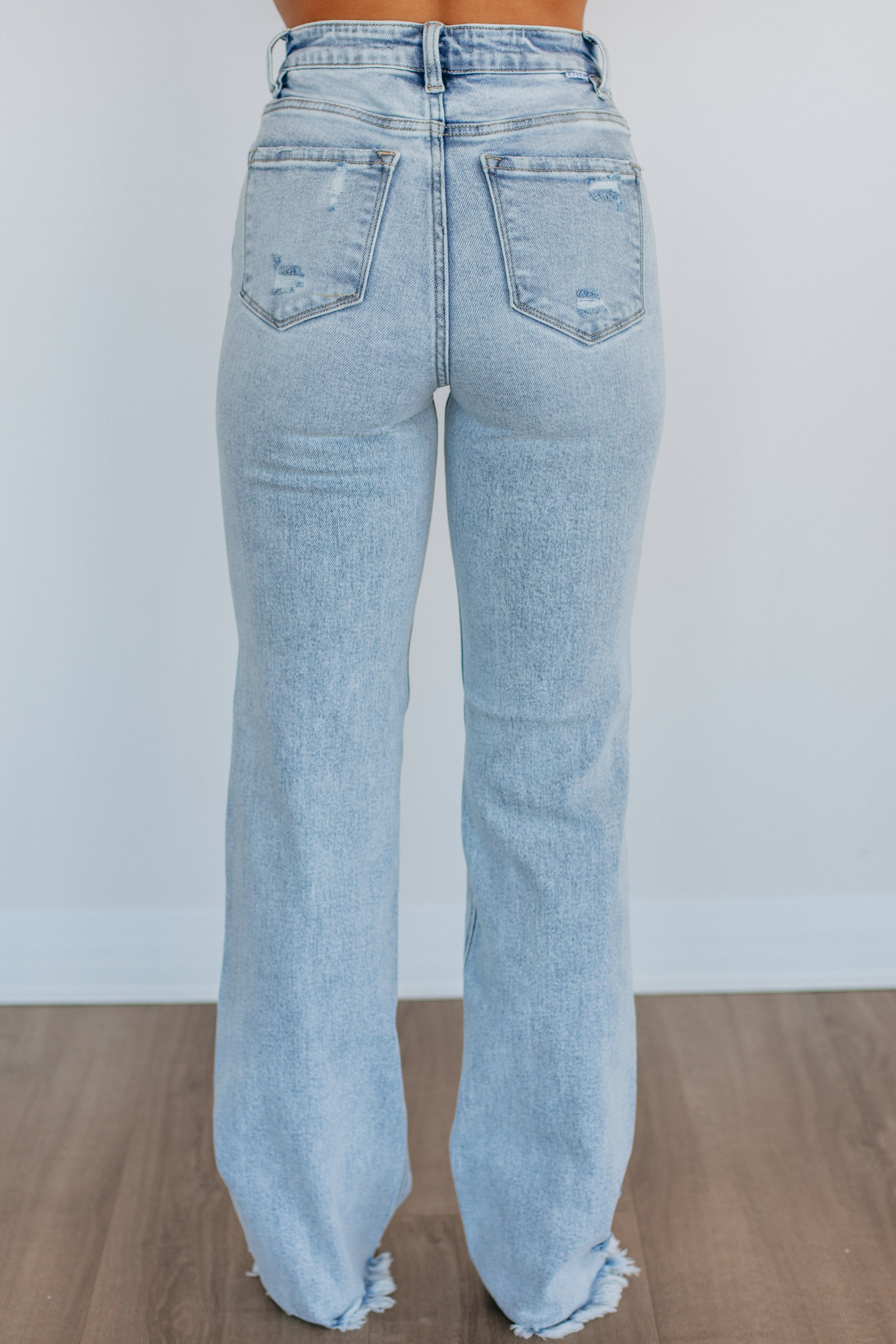 Eloise Risen Light Wash High Waist Stretch Jeans for Women - Comfortable Slim Fit Denim Pants for Casual Wear & Everyday Outfits