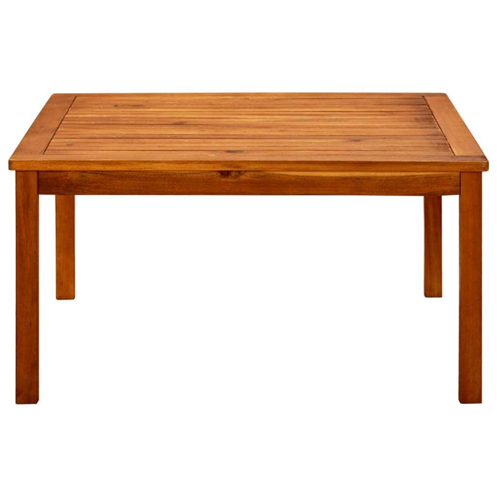 CHARMMA 40 Inch Outdoor Coffee Table - Solid Acacia Wood Rectangle Side Table with Natural Oil Finish for Patio, Garden, Balcony, Poolside & Deck - 33.5