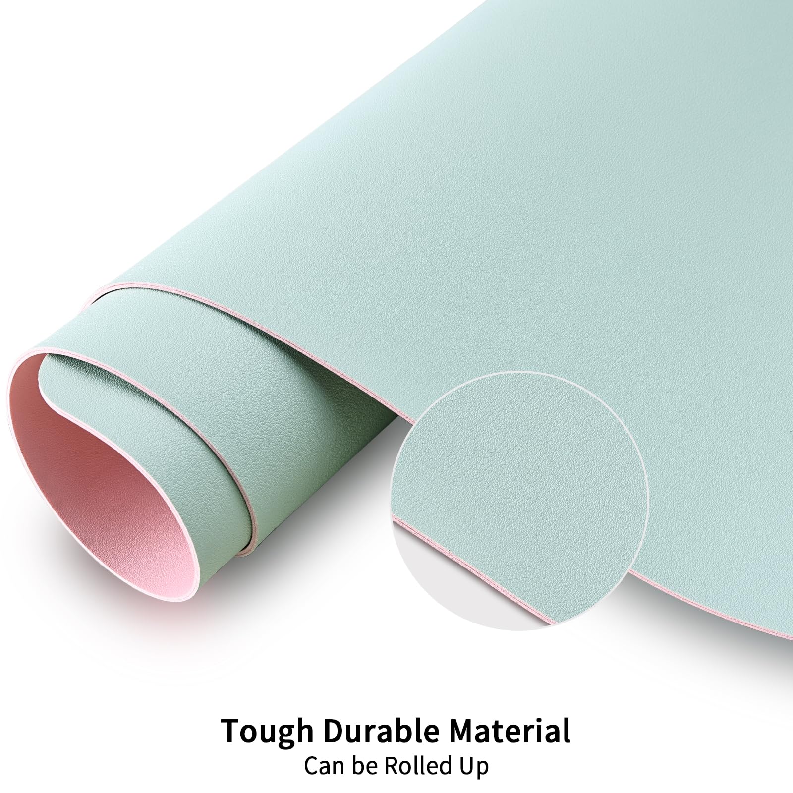 Premium PU Leather Desk Pad Protector - 47.2