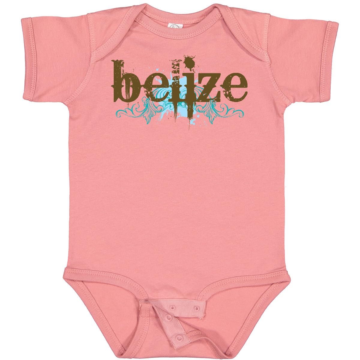 Inktastic Belize Country Grunge Baby Bodysuit - Soft Cotton Infant Onesie for Boys & Girls - Perfect for Travel, Holidays, and Family Photos