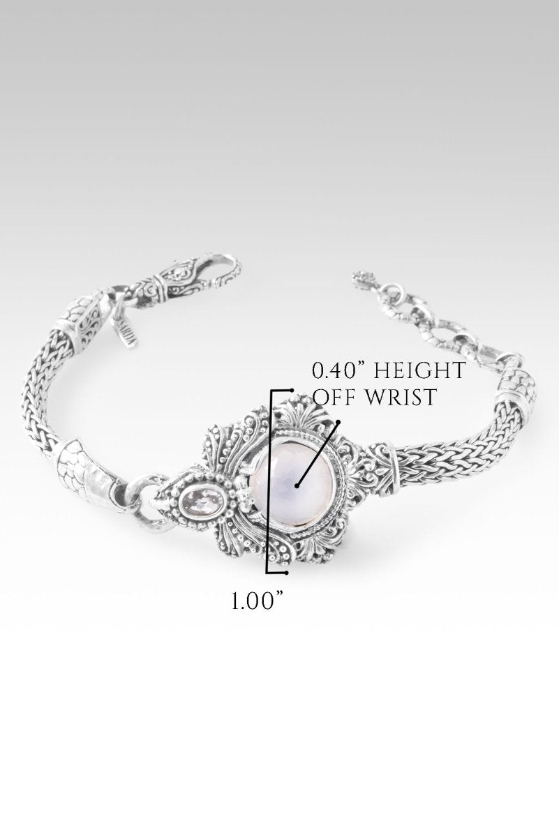 Restored Soul Bracelet™ - Genuine White Moonstone & White Topaz Healing Crystal Jewelry for Women | Spiritual Energy, Chakra Balancing & Meditation Accessory | Perfect for Yoga, Reiki & Gift Giving