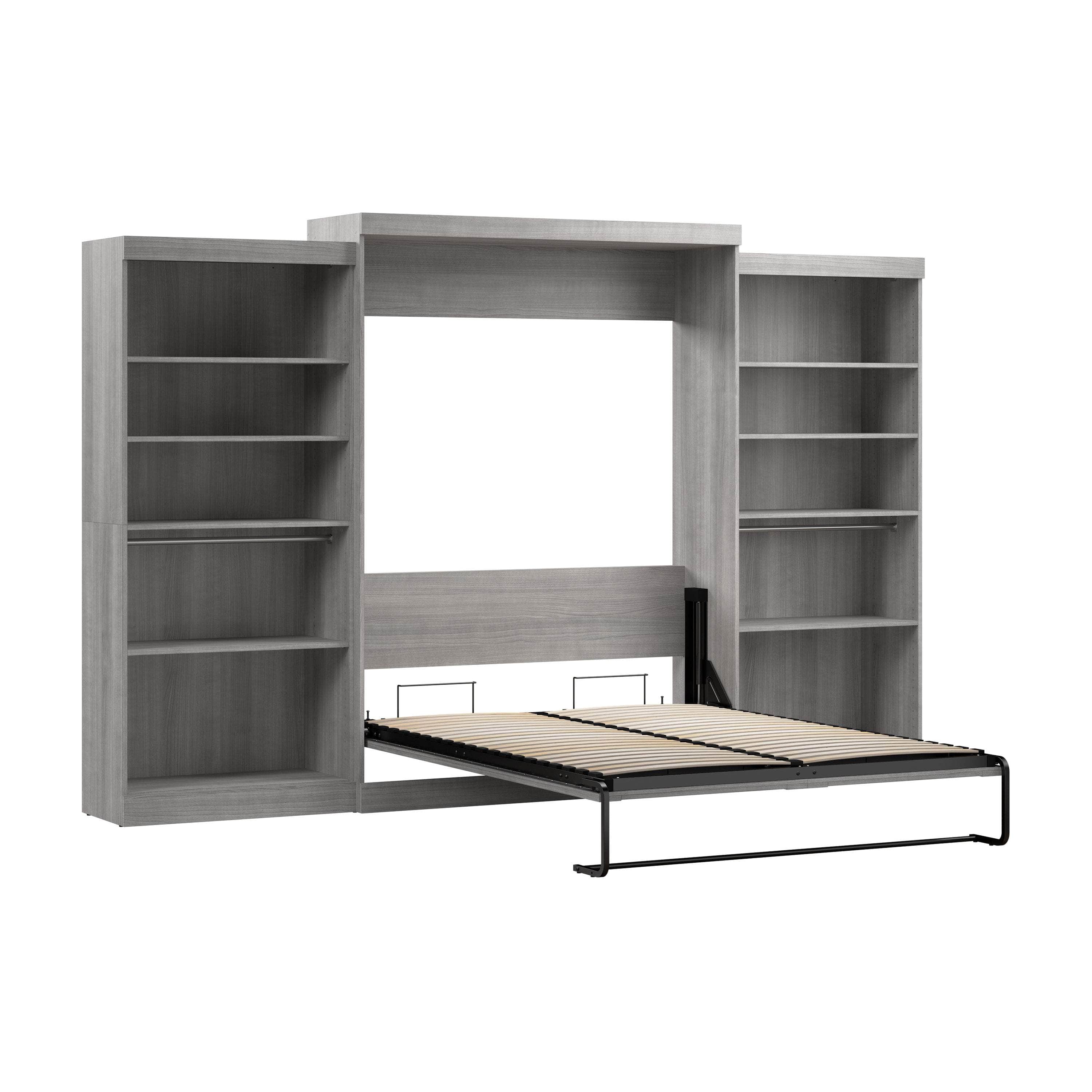Pur Queen Murphy Wall Bed with 2 Storage Units - 136