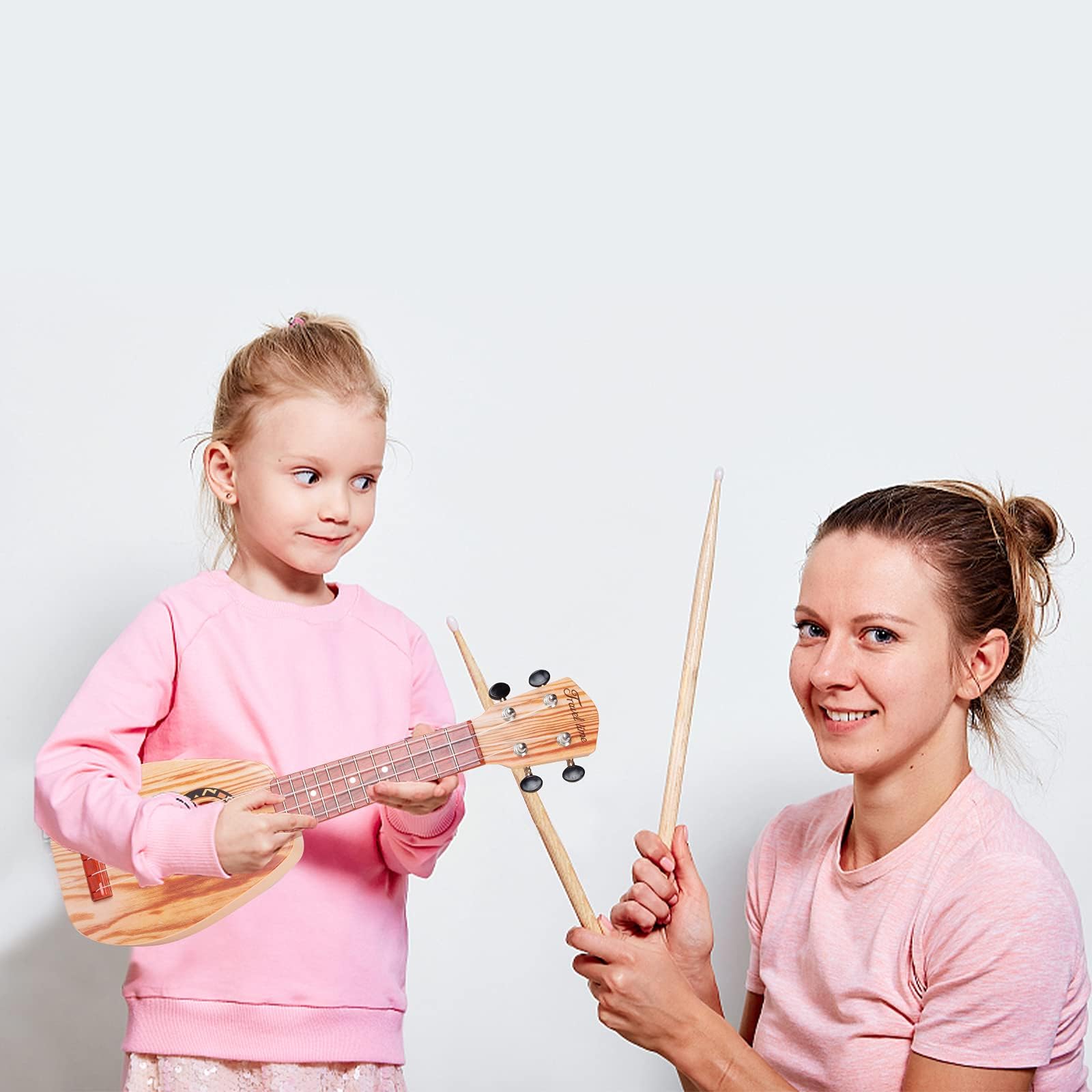 **YOLOPLUS+ 17 Inch Kids Ukulele Toy – 4 String Mini Guitar for Toddlers & Beginners | Educational Musical Instrument with Anti-Impact Design, Includes Picks, Strap & Tutorial – Perfect for Learning, Gifts & Home Play**