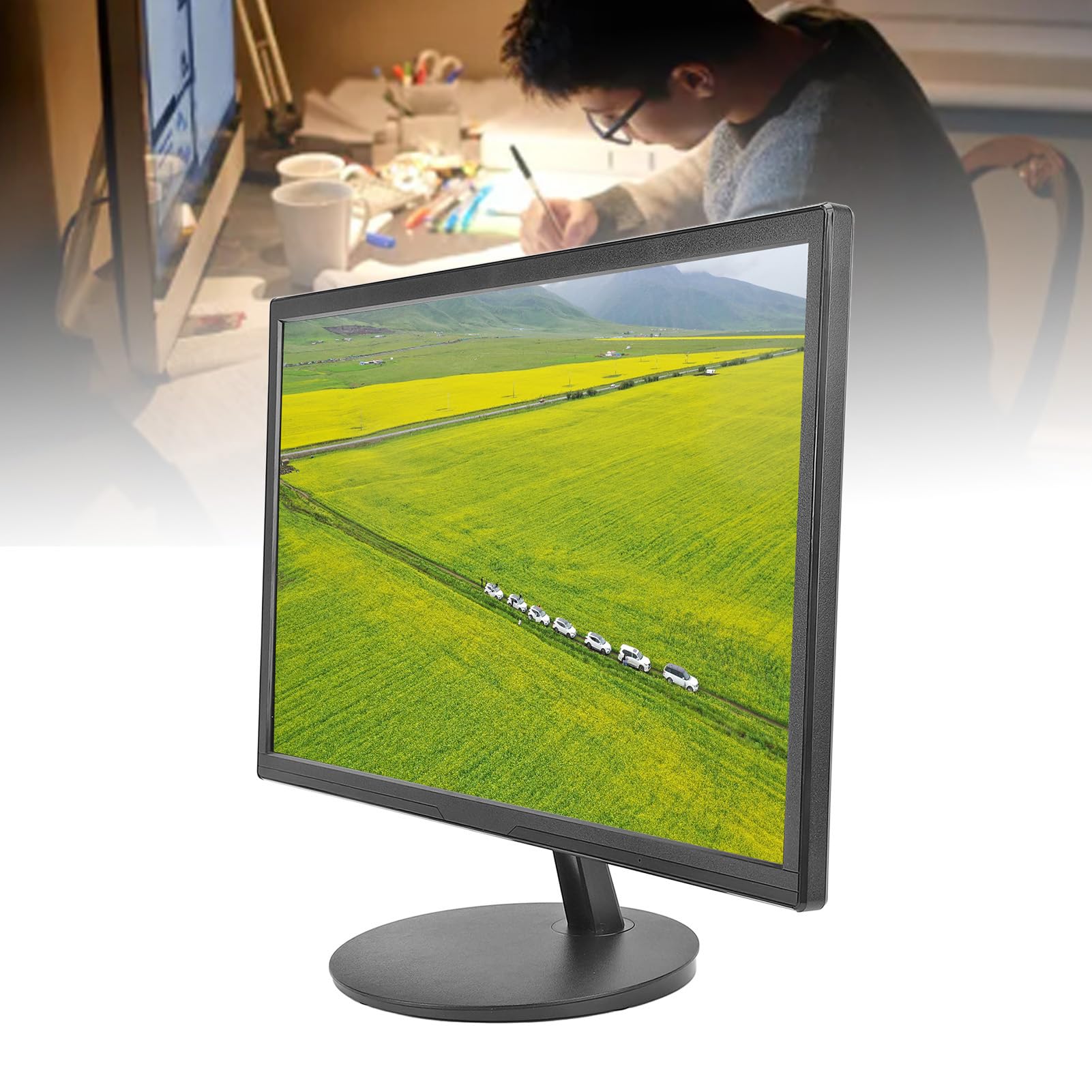 22 Inch Ultra-Thin IPS FHD 1080P 75Hz Gaming Monitor - 99% sRGB LED Computer Screen with 1ms Response, 178° Viewing Angle & Eye Care Technology - Perfect for Home Office, Gaming & Graphic Design