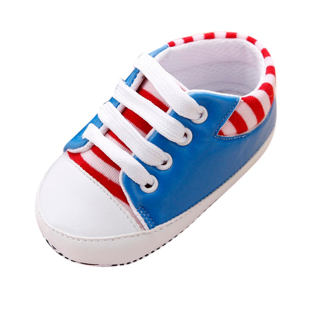 **Anti-Slip Baby Sneakers for Boys & Girls - Soft Sole Infant Walking Shoes with Comfortable Bandage Design - Light Blue Crib Shoes for First Steps & Indoor Play**    *(Perfect for Early Walkers, Daycare, and Playtime at Home)*