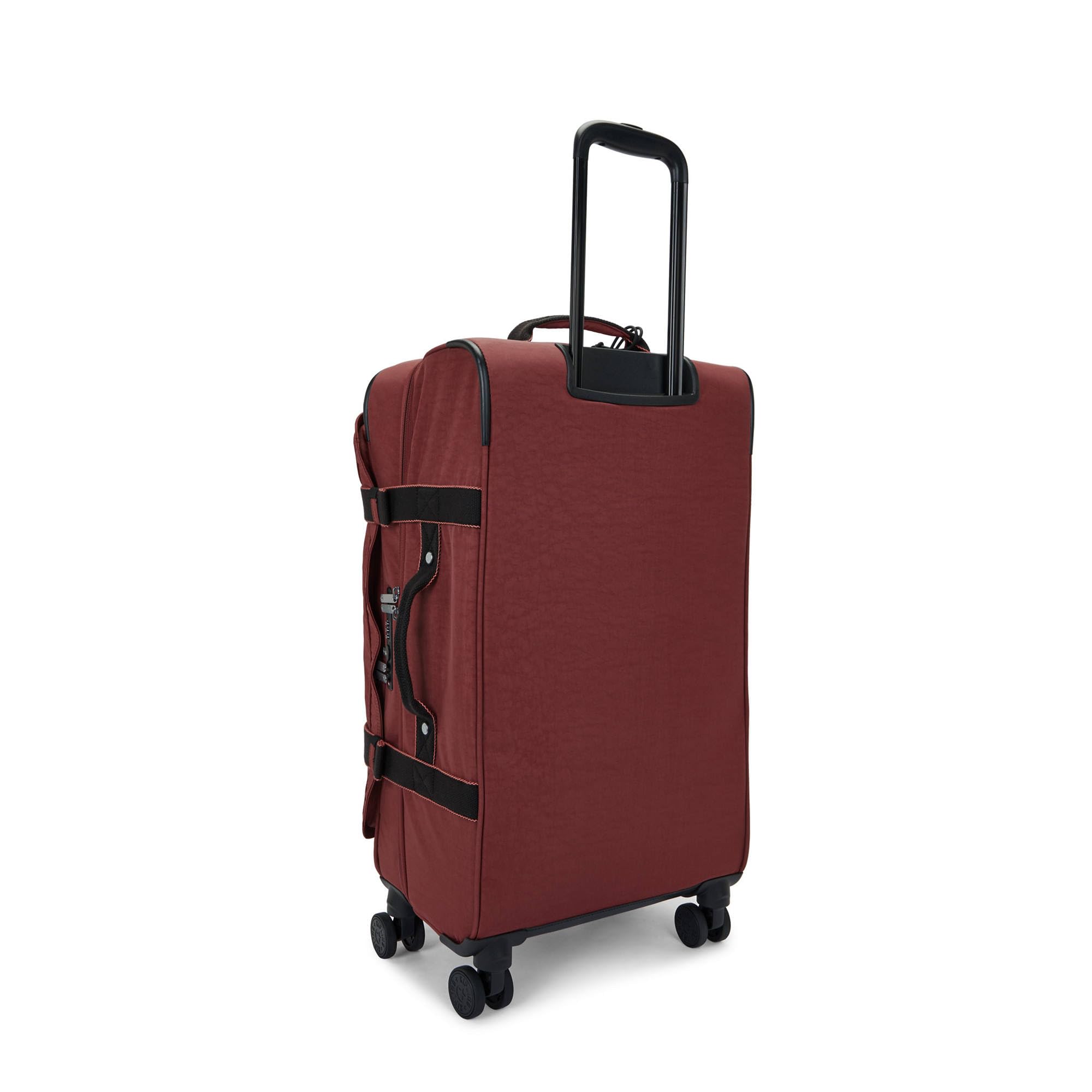 Kipling Women's Spontaneous Medium 4-Wheel Spinner Luggage Suitcase - Lightweight Expandable Carry-On with USB Port, Flaring Rust Color - Perfect for Business Travel & Weekend Getaways