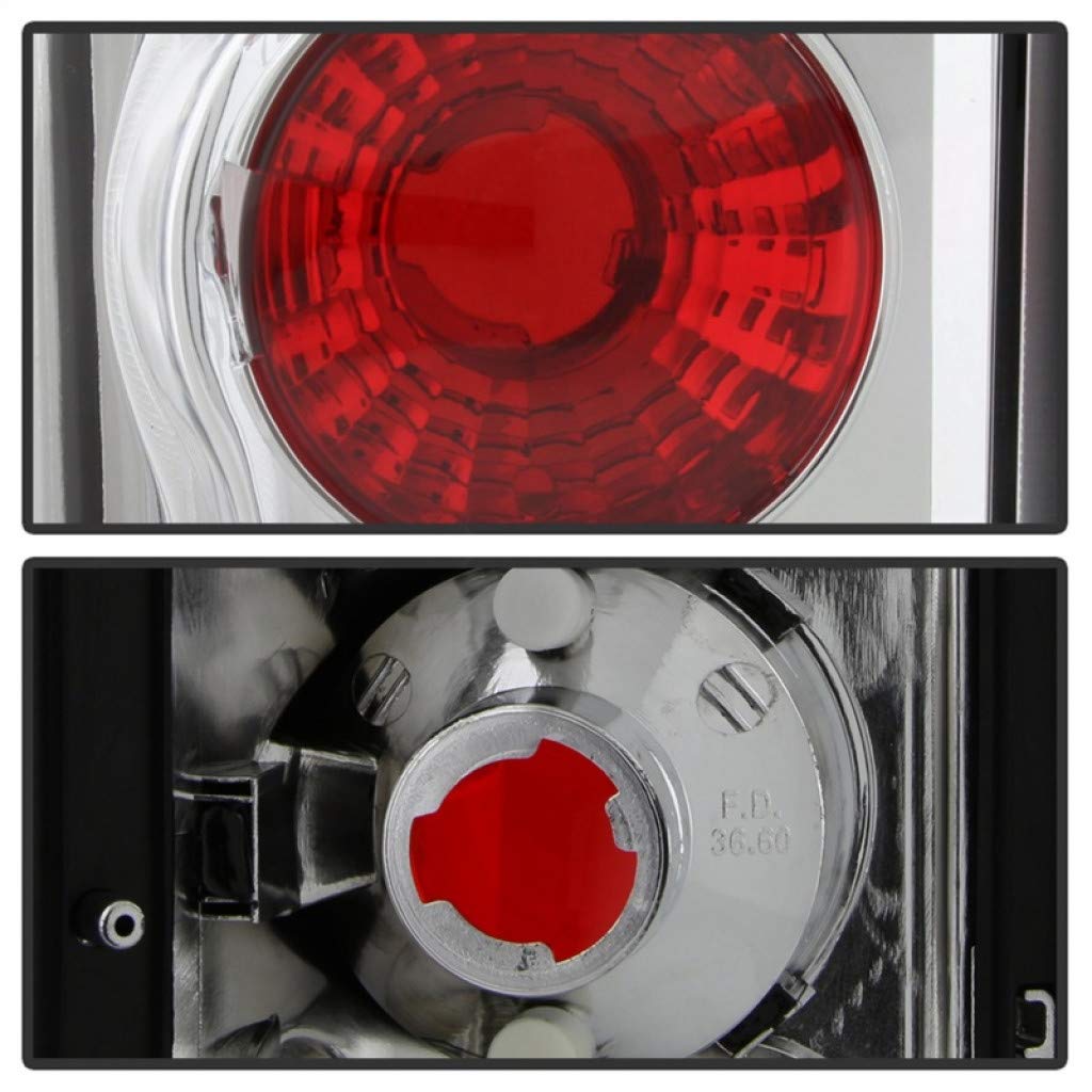 Spyder Euro Style Chrome Tail Lights for Ford E-150 E-250 E-350 Econoline 1995-2002 - Pair (Part #5002921) | Upgrade Your Van's Rear Lighting for Enhanced Style & Nighttime Visibility