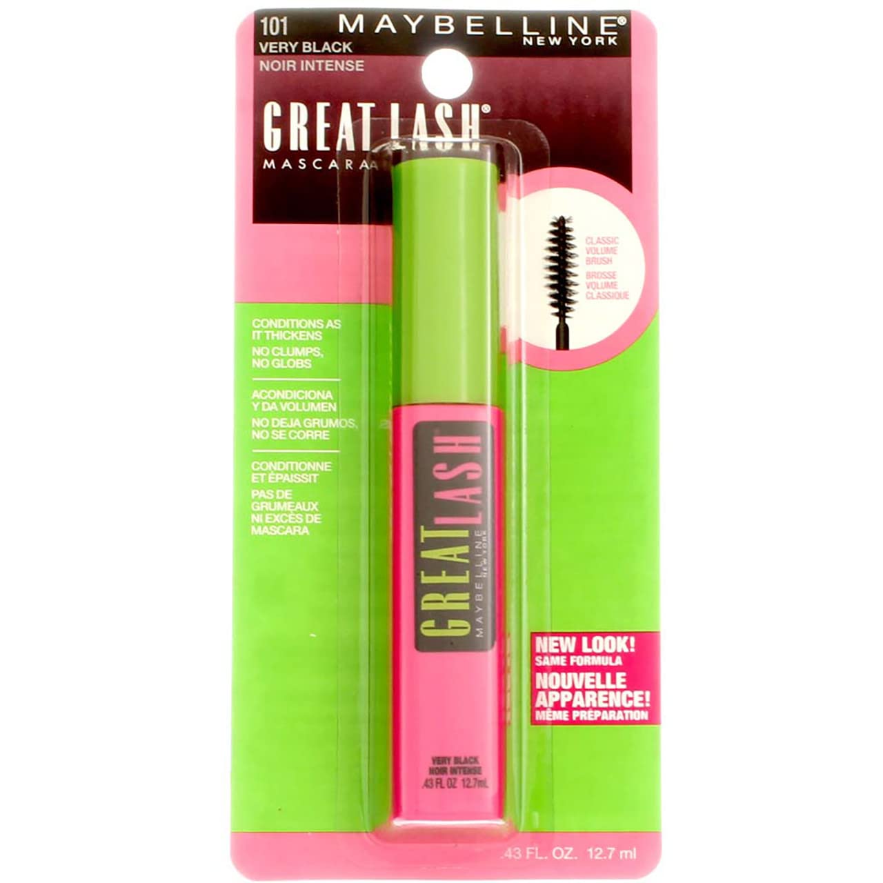 Maybelline Great Lash Mascara - Volumizing & Lengthening Mascara in Brown/Black (Pack of 18) - Perfect for Everyday Wear & Special Occasions