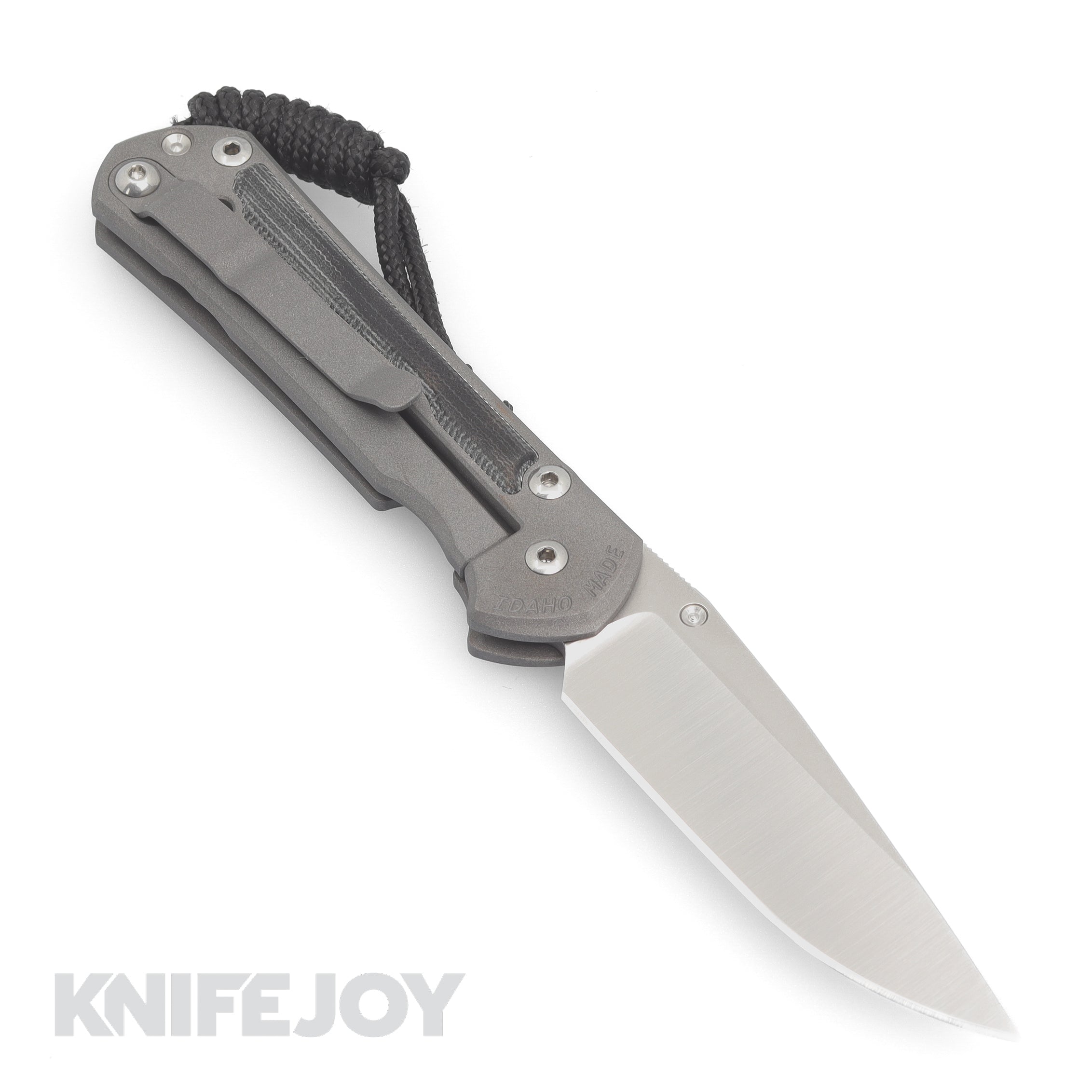 Chris Reeve Knives Small Sebenza 31 Folding Pocket Knife - Black Canvas Micarta Inlay, Polished Drop Point Blade - EDC, Outdoor, Camping & Survival Tool