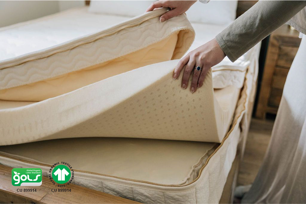 Organic ZipPure Luxe Mattress - Premium Comfort for Better Sleep | Eco-Friendly & Hypoallergenic | Perfect for Bedrooms, Guest Rooms & Apartments