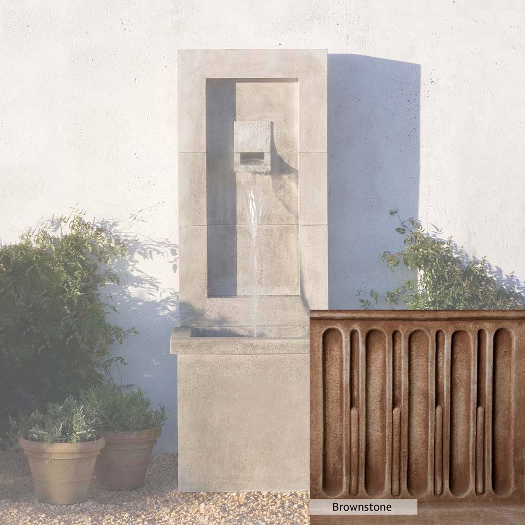 Campania International Moderne Outdoor Fountain - Elegant Garden Water Feature for Patio, Yard & Landscape Decor