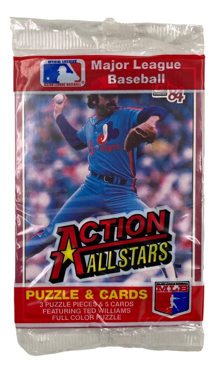 1984 Donruss Action All Stars Puzzle & Card Pack - Steve Rogers & Mike Schmidt Vintage Baseball Collectibles for Display & Trading