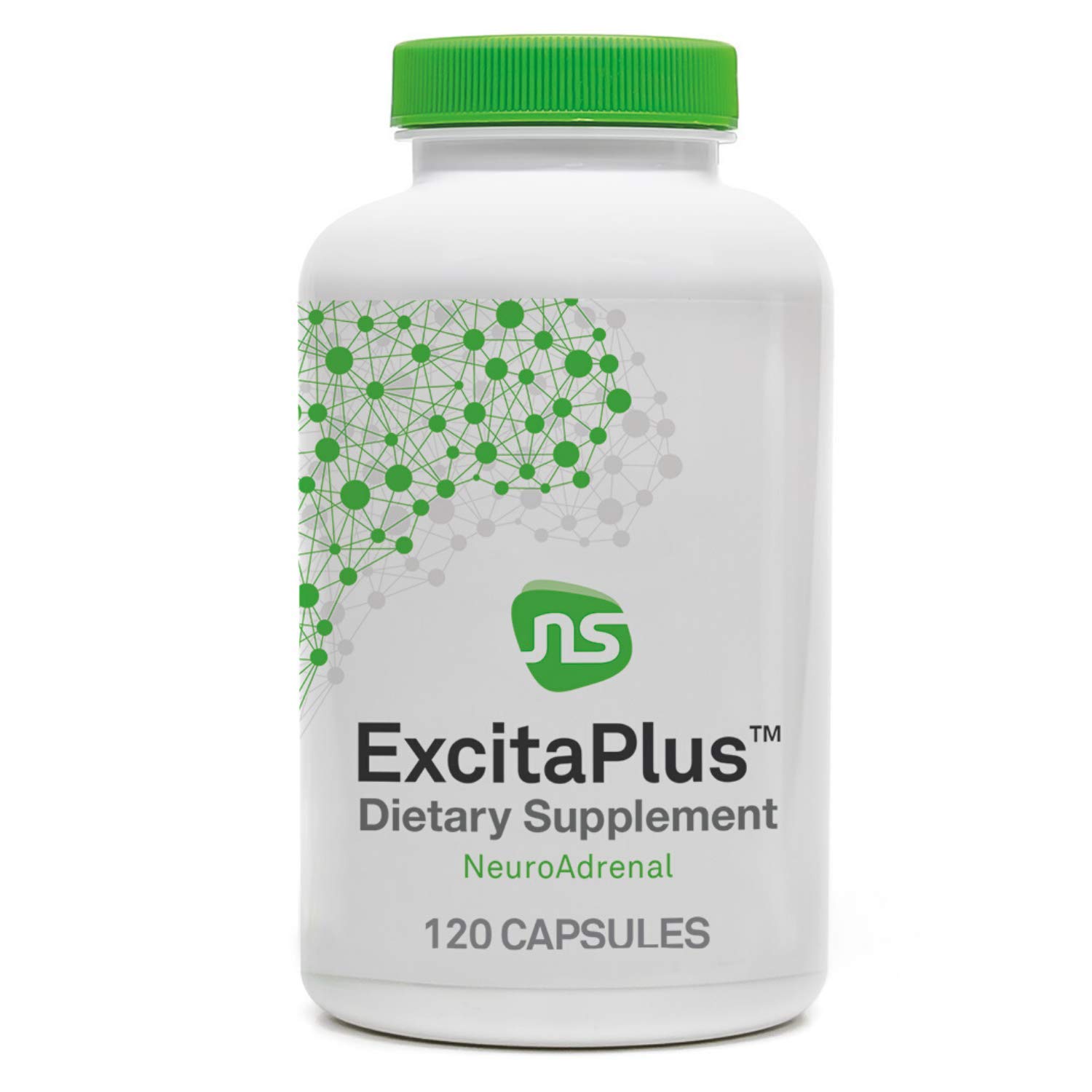 NeuroScience ExcitaPlus - Extra Strength L-Tyrosine & Rhodiola Supplement for Energy, Focus & Adrenal Support - Natural Fatigue Relief & Stress Management (120 Capsules, 2 Month Supply) - Boost Productivity for Workouts, Study & Busy Lifestyles