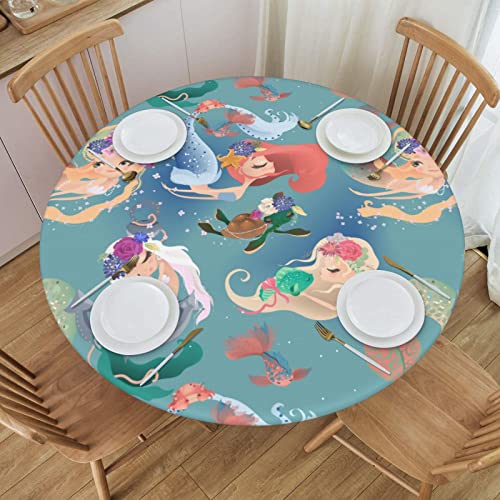 Cute Mermaid and Turtle Fish