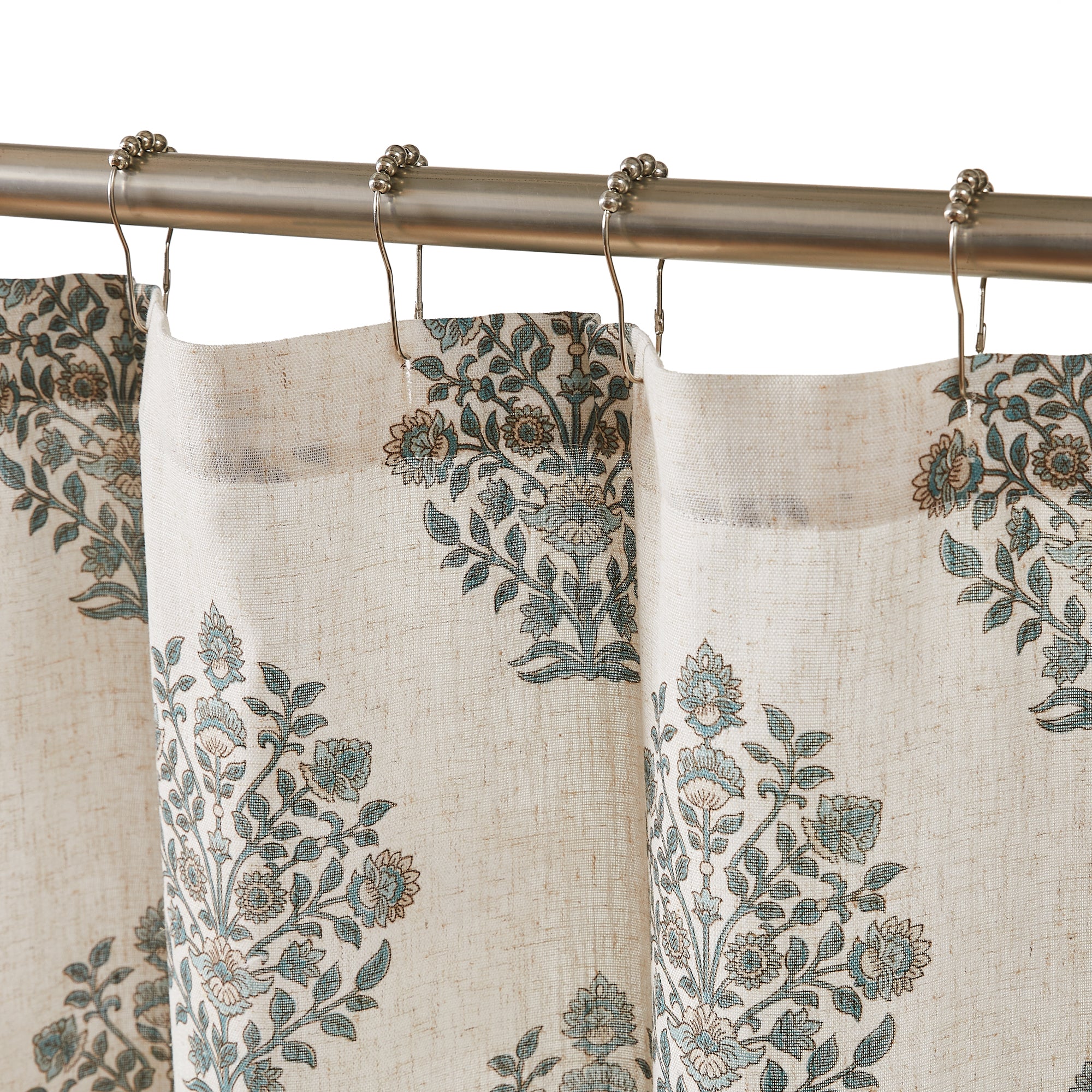 Elegant Sofia Flower Block Bouquet Shower Curtain - Waterproof Bathroom Decor for Modern Homes & Spa-Like Retreats