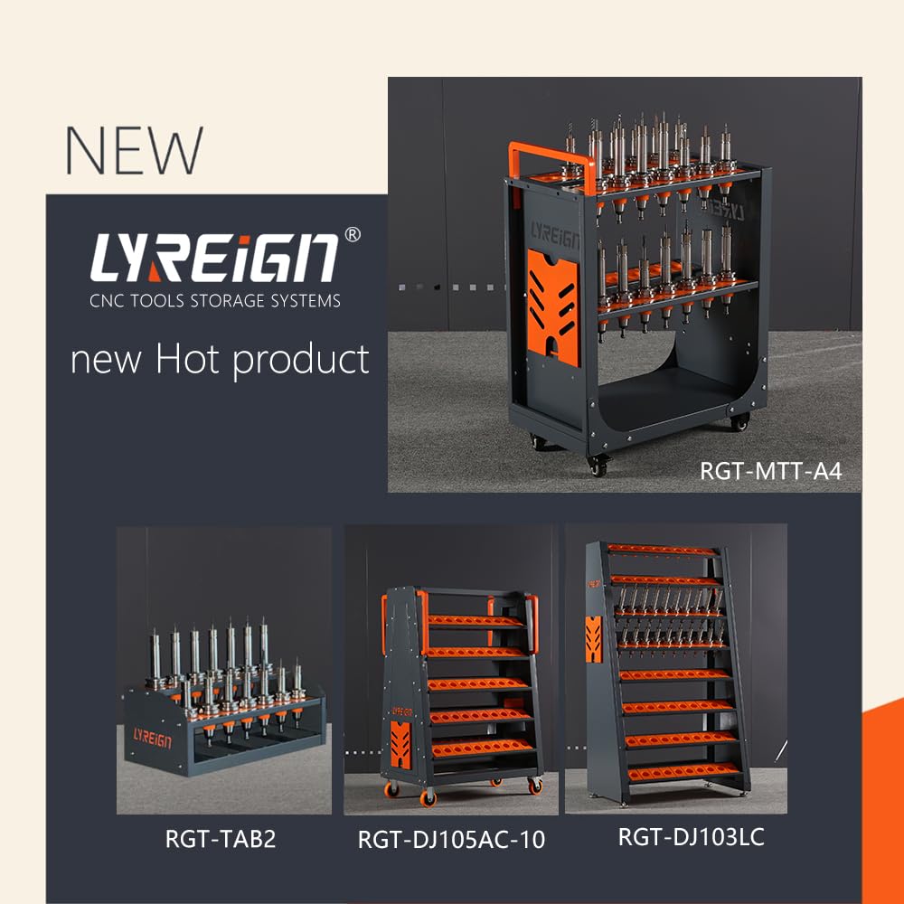 CNX Tool Rack CNC CAT 40 Tool Cart with Wheels - Heavy Duty CNC Tool Storage for Warehouses & Machining Centers (HSK63-40CAP) - Easy to Use for CNC Machine Organization & Workshop Efficiency