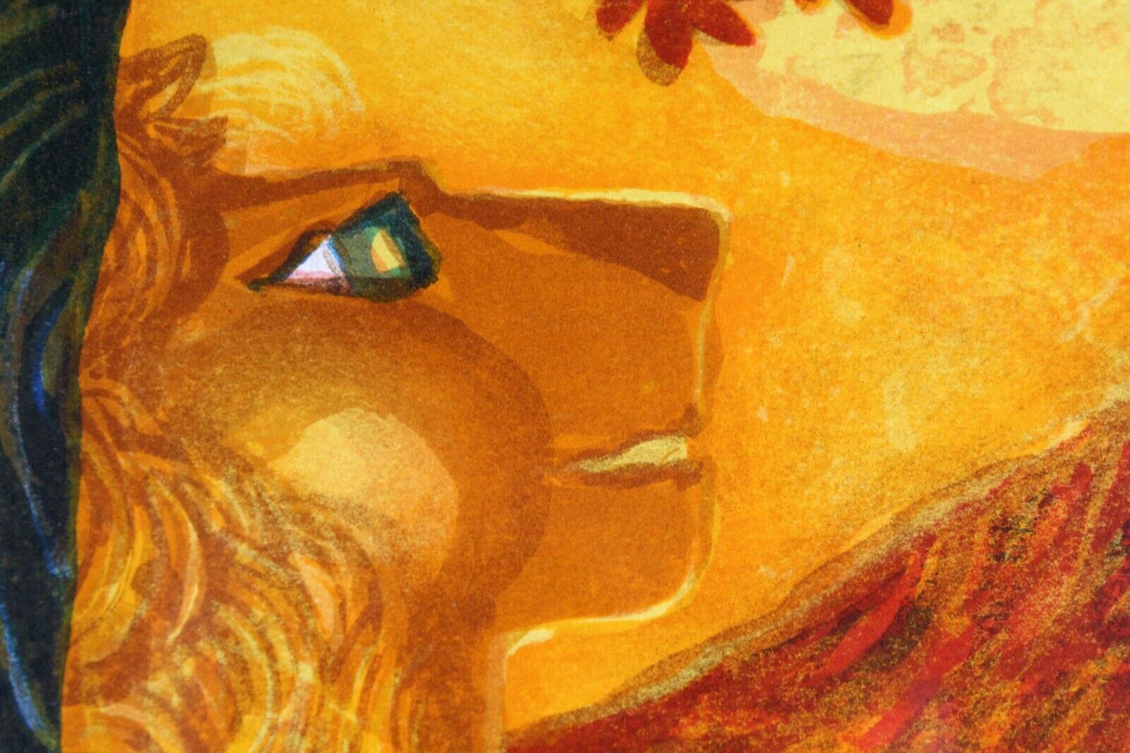 Judith Bledsoe Leo Zodiac Contemporary Modern Lithograph Art Print - Limited Edition 190/250 - Framed Wall Decor for Home, Office & Gift