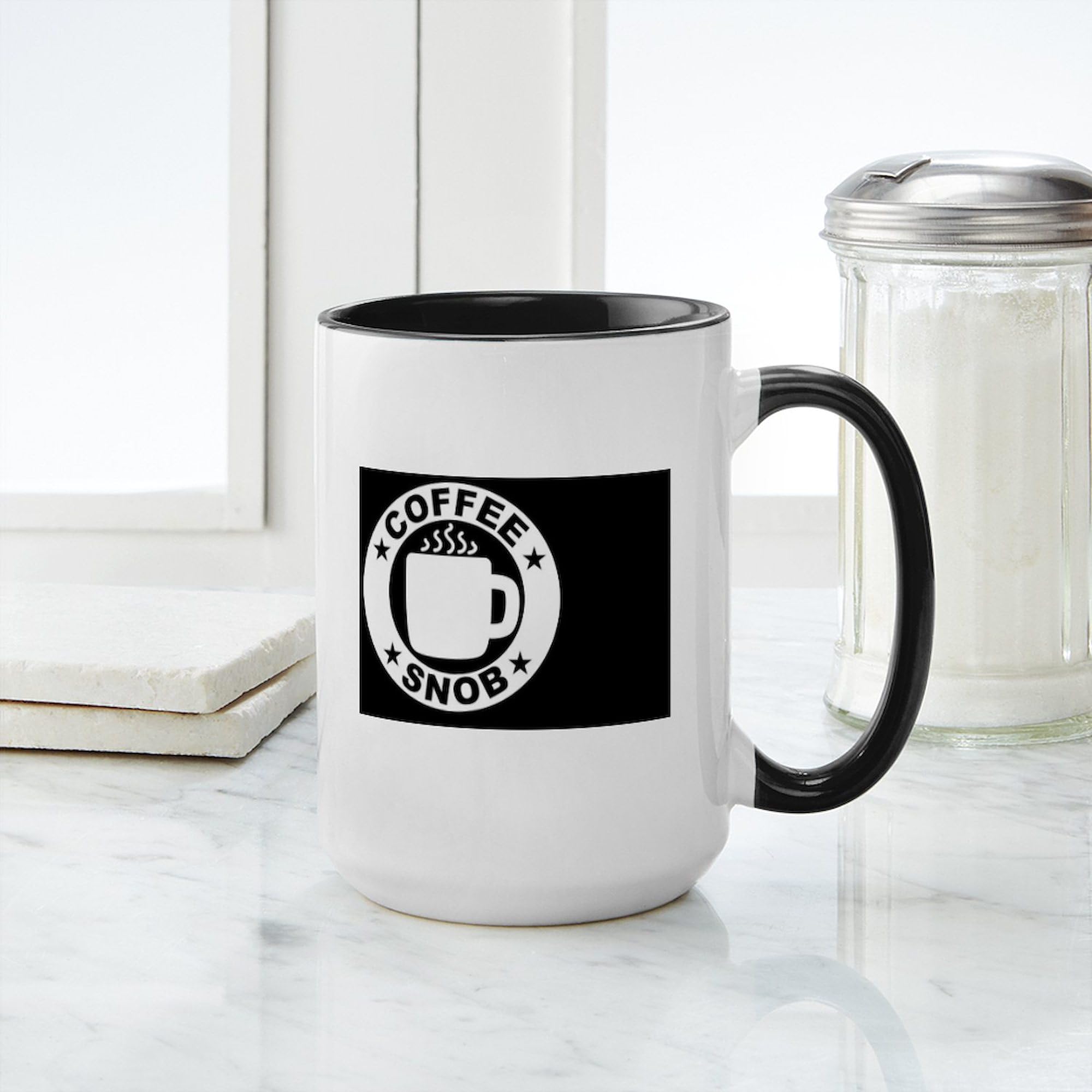 Best 15 oz (444 ml) Ceramic Coffee Mug - Insulated Travel Mug for Office, Home & Camping - Funny & Customizable Gift Idea - CafePress Brand