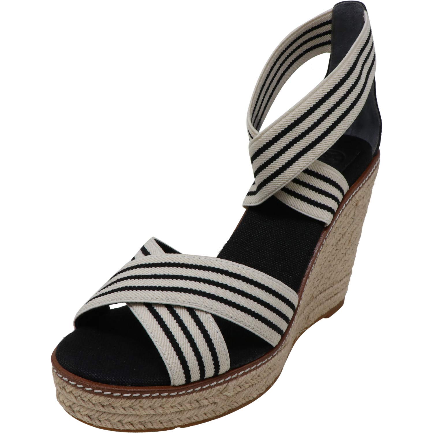 Tory Burch Women's Frieda Open Toe Espadrille Sandals | Formal Wedge Heel Shoes for Weddings, Parties & Summer Outfits