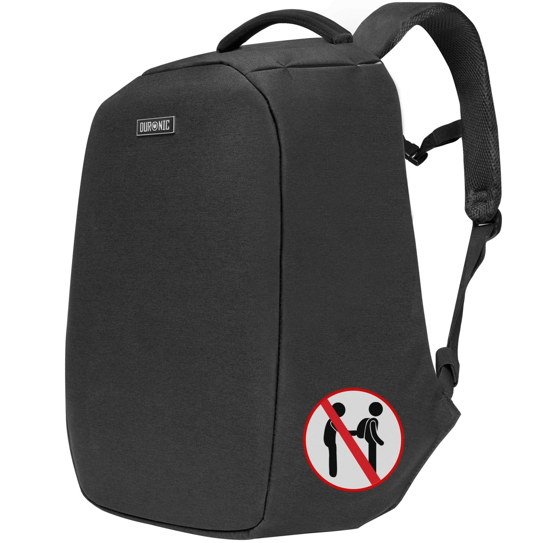 Duronic Anti-Theft Lightweight Laptop Backpack 15.6 Inch - Water Resistant Travel, Business & School Computer Bag for Men, Women & Kids - Perfect for Commuting, College, Gym & Daily Use