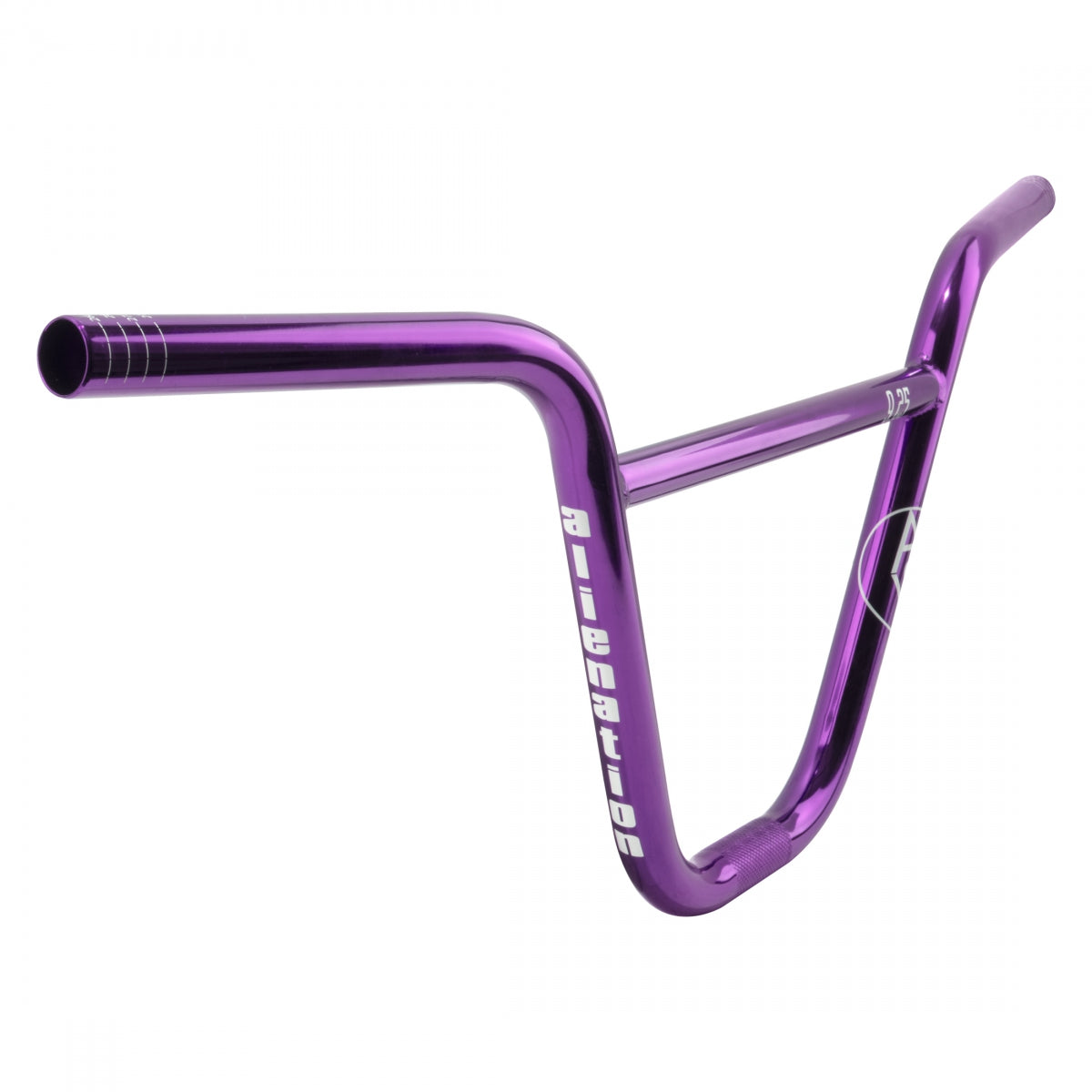 Alienation 9s BMX Handlebar - 7/8in Clamp, 9.24in Rise, Purple Nickel Chromoly Steel - Perfect for BMX Racing and Street Riding