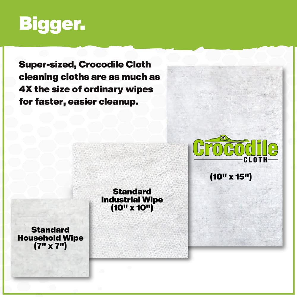 Heavy-Duty 10x15 Industrial Cleaning Wipes - 50 Pack for Tools & Multi-Surfaces