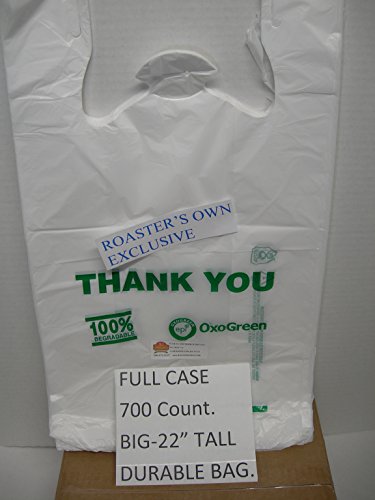 700 Count 100% Recyclable Eco-Friendly Grocery Shopping Bags - T-Shirt Bags for Takeout, Retail & Bulk Shopping - Perfect for Supermarkets, Farmers Markets & Food Packaging