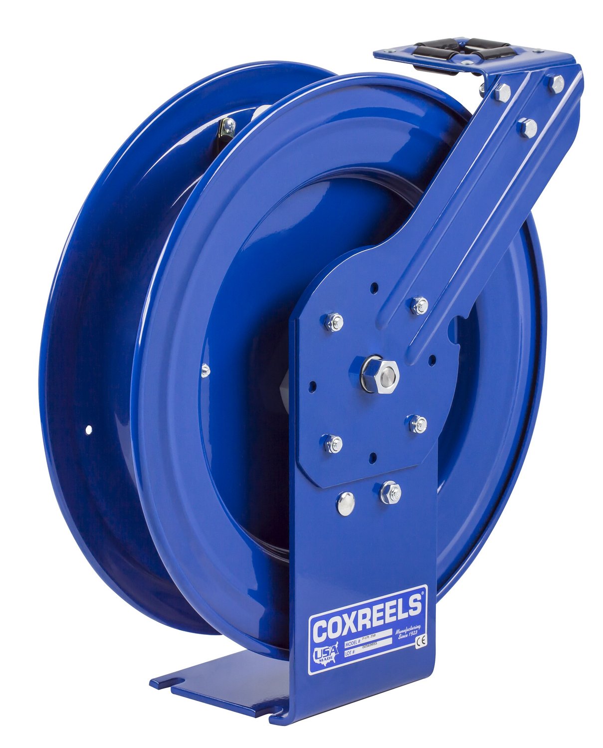 Coxreels P-LPL-425-AL Spring Rewind Hose Reel for Air/Water - 1/2