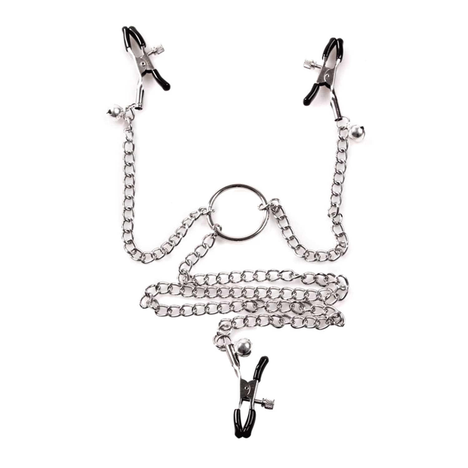 Frodete Adjustable Stainless Steel Body Chain with Clamps - Non-Piercing Clip-On Jewelry for Women | Perfect for Festivals, Parties & Boudoir Photography