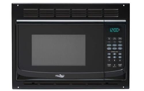 Compact 1.0 Cu. Ft. RV Black Microwave Oven with Turntable - Easy Installation Trim Kit Included | Perfect for Camping, Road Trips & Small Kitchen Spaces