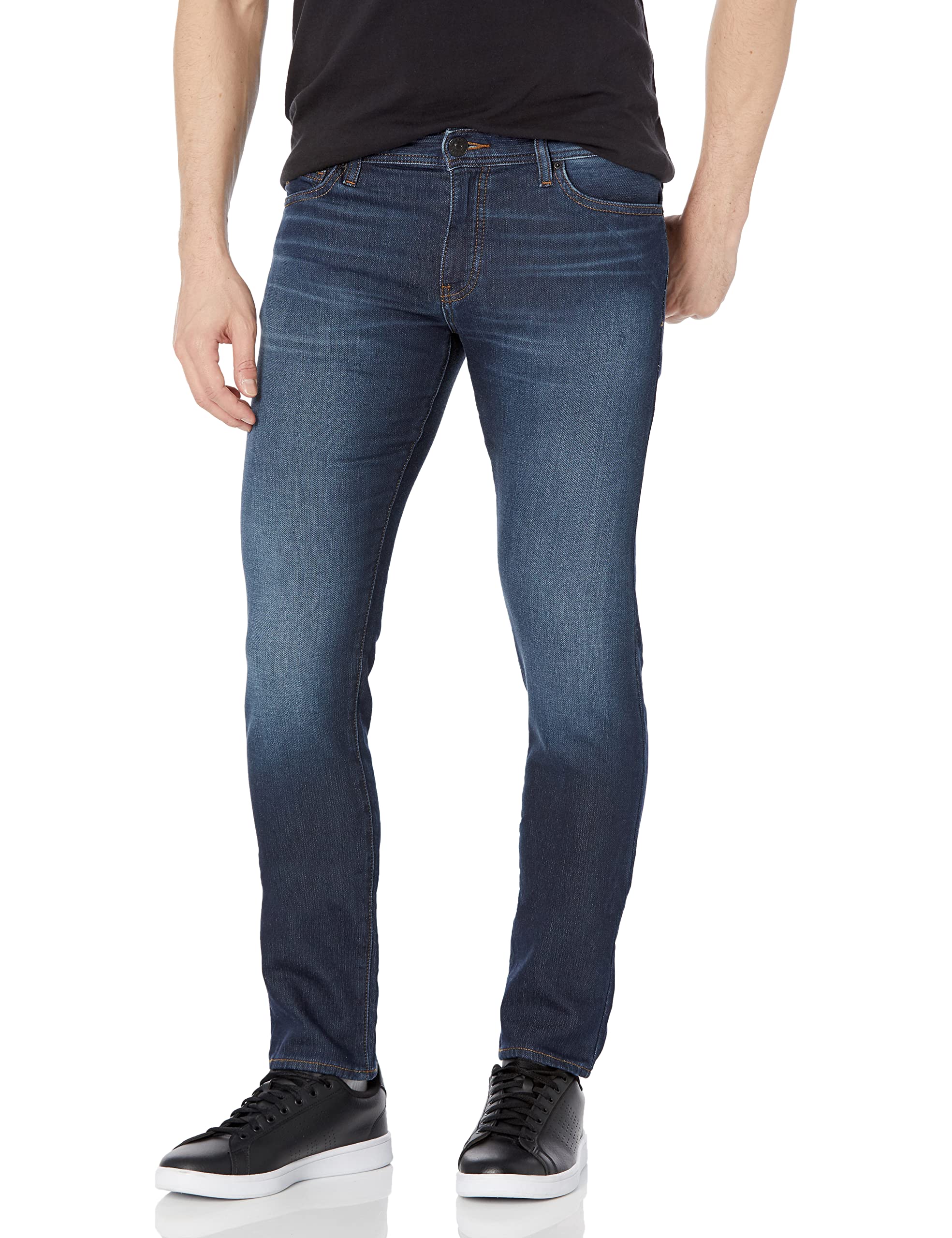 ARMANI EXCHANGE Men's Slim Fit Stretch Jeans - Medium Wash Skinny Denim Pants for Casual Wear & Night Out