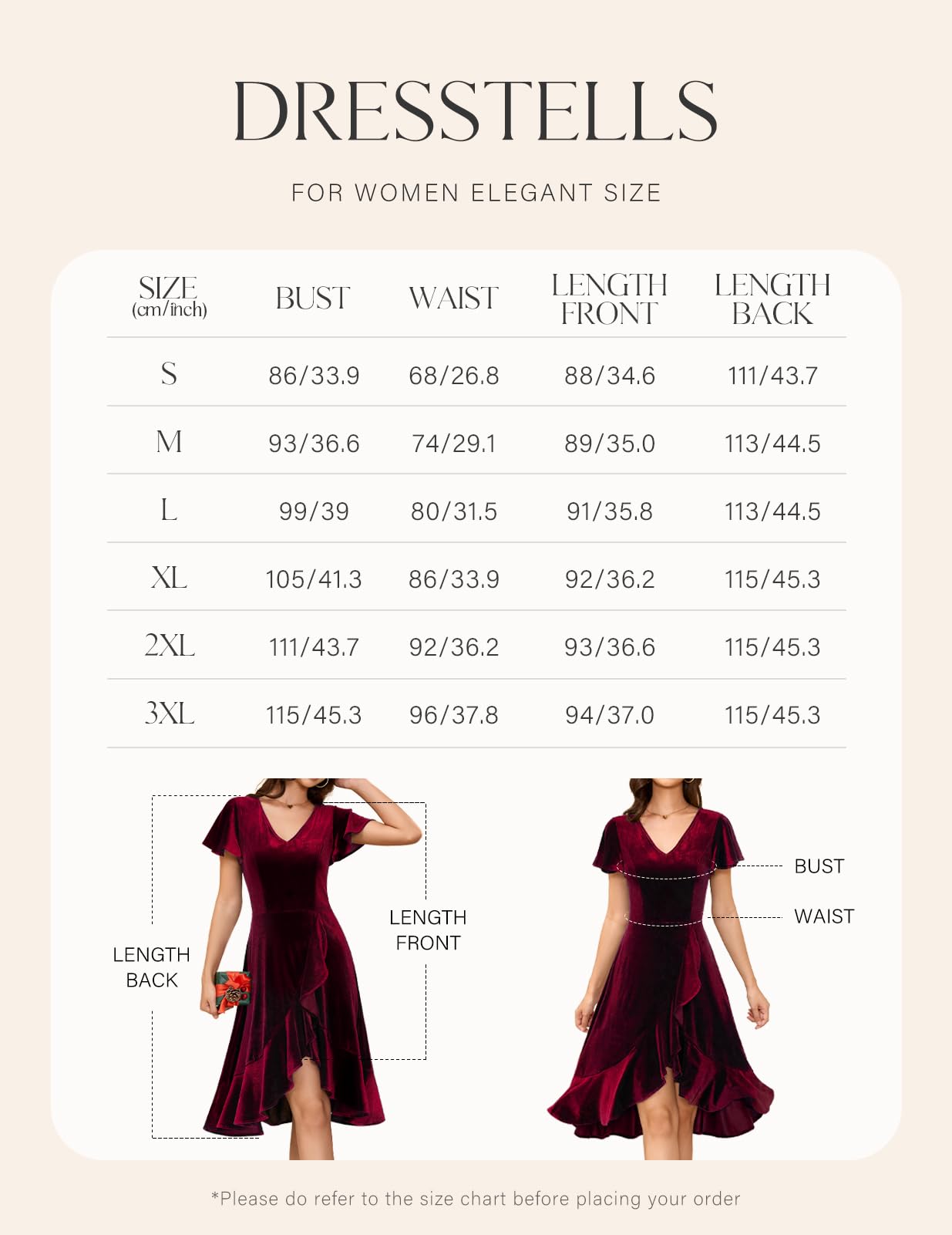 DRESSTELLS Women's Velvet Cocktail Dress 2024 | Elegant V-Neck Formal Gown for Christmas, Wedding Guest & Holiday Parties | Winter Evening Wear for Special Occasions