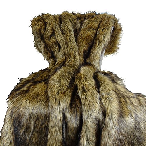 Brown Wolf Faux Fur