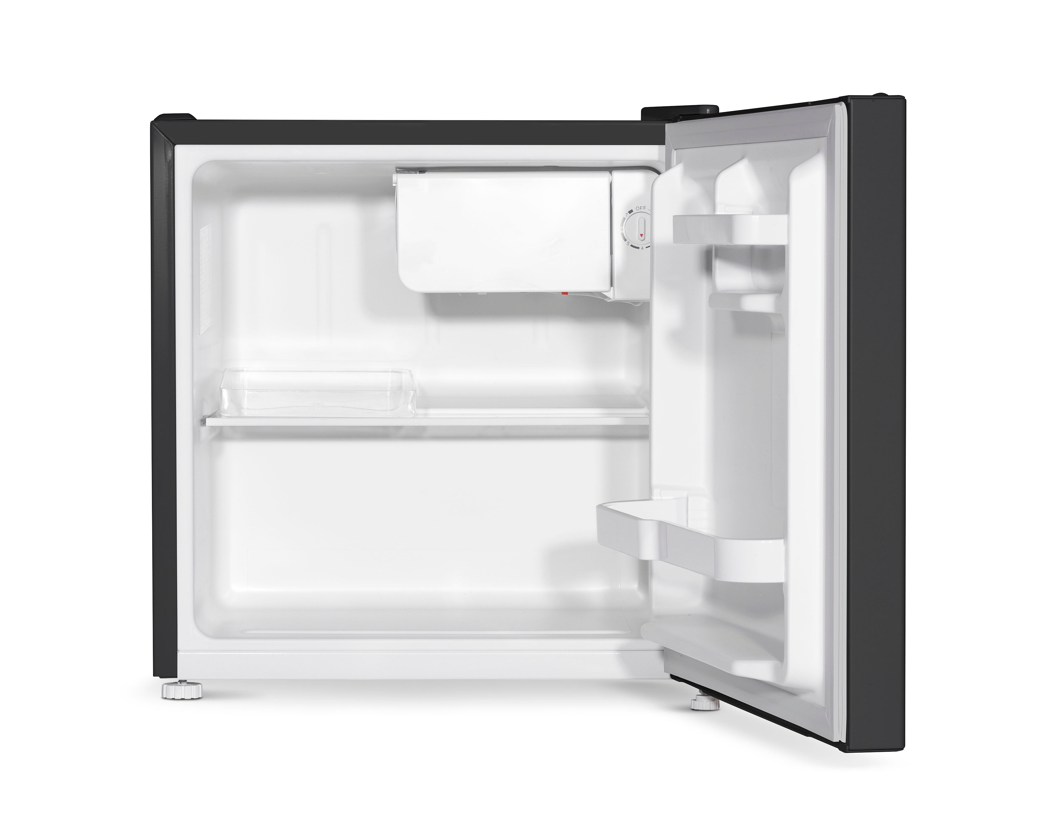 Baridi 46L Tabletop Mini Fridge with Ice Box - Adjustable Thermostat, Compact Refrigerator for Bedroom, Office, Dorm - Perfect for Drinks, Snacks & Skincare Storage (Model DH257)