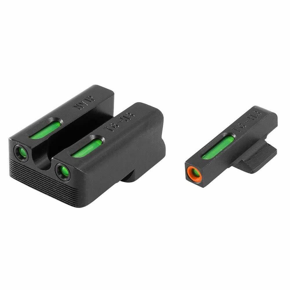 Truglo TFX PRO Handgun Sight - Glow in Dark Tritium & Fiber Optic Night Sight for Pistols | Compact, Durable, Snag-Free Design | Perfect for Low Light Shooting, Home Defense & Tactical Use