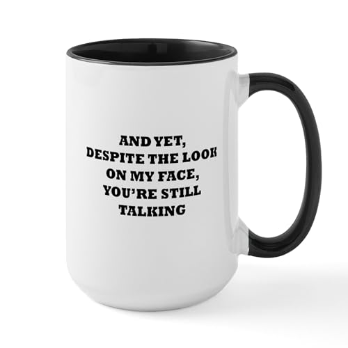 White/Black Inside - Still Talking Large Mug