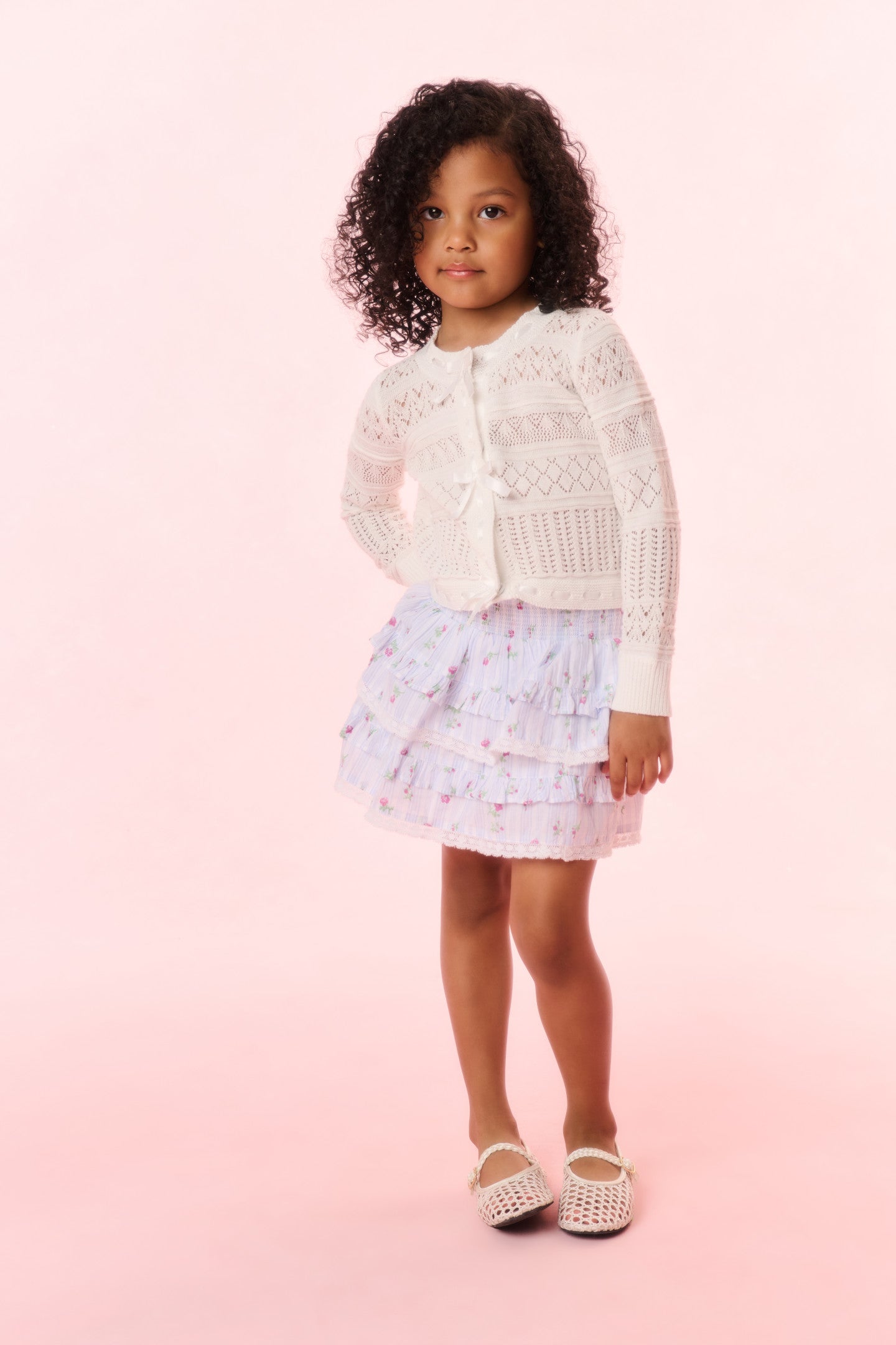 Girls Billie Floral Striped Skirt - Cute Summer Dress for Kids, Toddler & Teen - Perfect for School, Party & Outdoor Activities