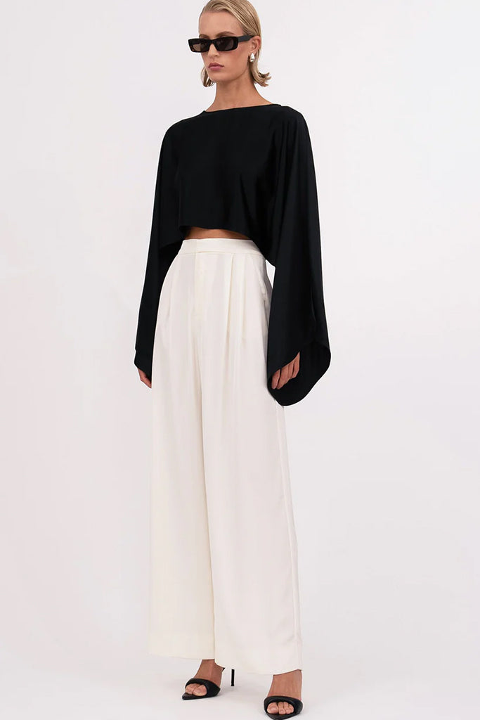 Kristin Crop Top in Black - Stylish & Comfortable Women's Fashion for Casual Outings & Summer Wear