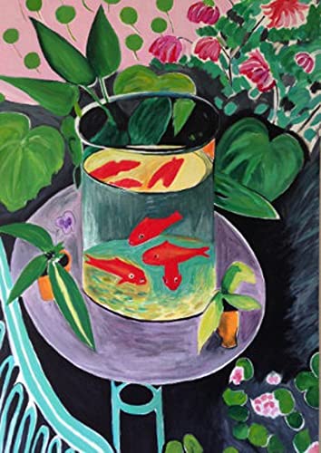 Henri Matisse Gold Fish Framed Canvas Art Print - Premium Wall Decor for Home, Office & Bedroom - Ready to Hang - Perfect for Living Room Accent Wall & Art Gallery Display