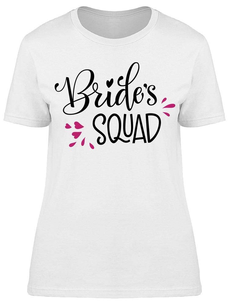Bride's Squad Banner T-Shirt for Women - Cute Bachelorette Party & Bridal Shower Outfit Idea