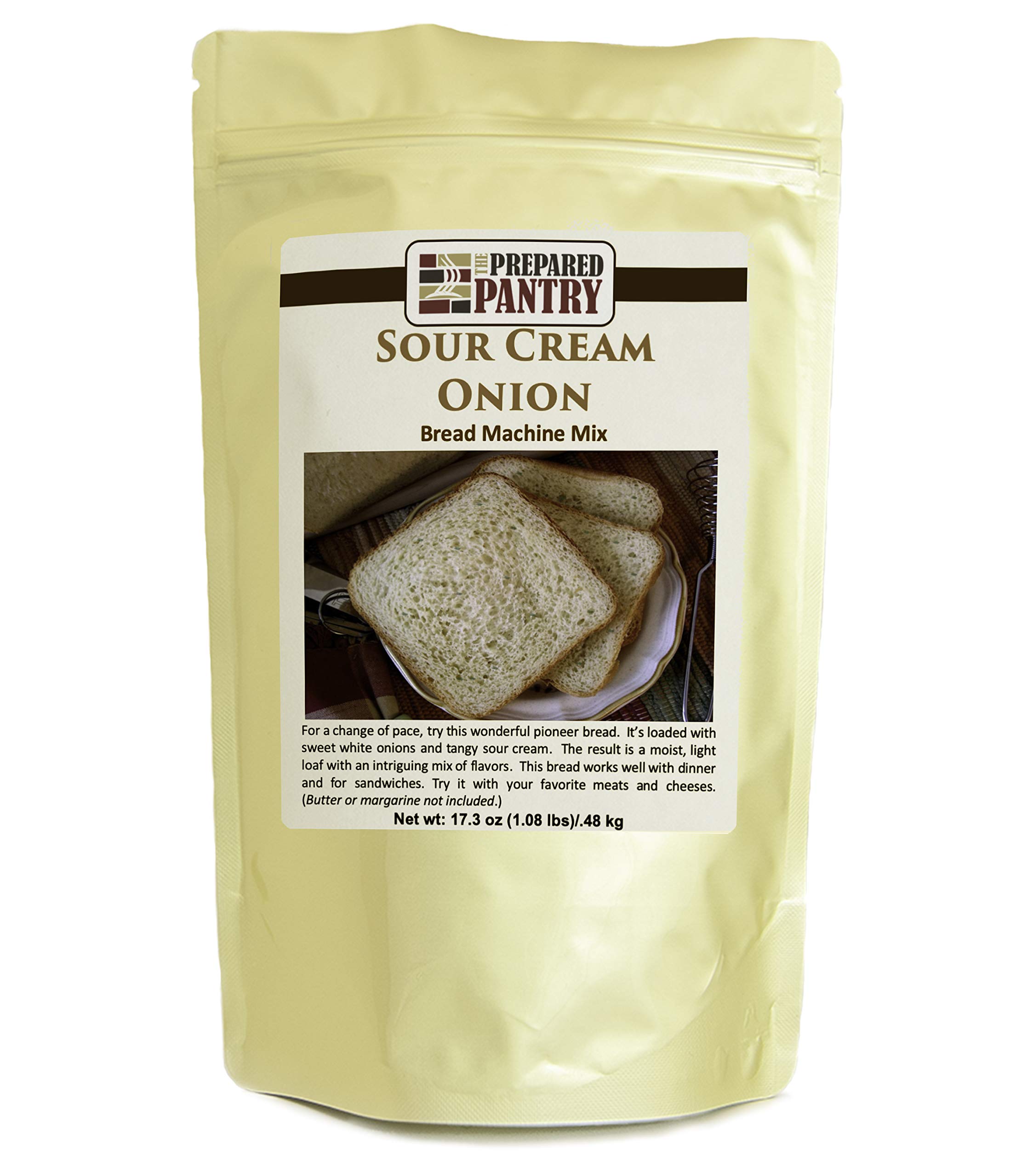Sour Cream Onion Gourmet Bread Mix - Single Pack for Bread Machine or Oven | Easy Homemade Bread Recipe | Perfect for Dinner Parties & Family Gatherings
