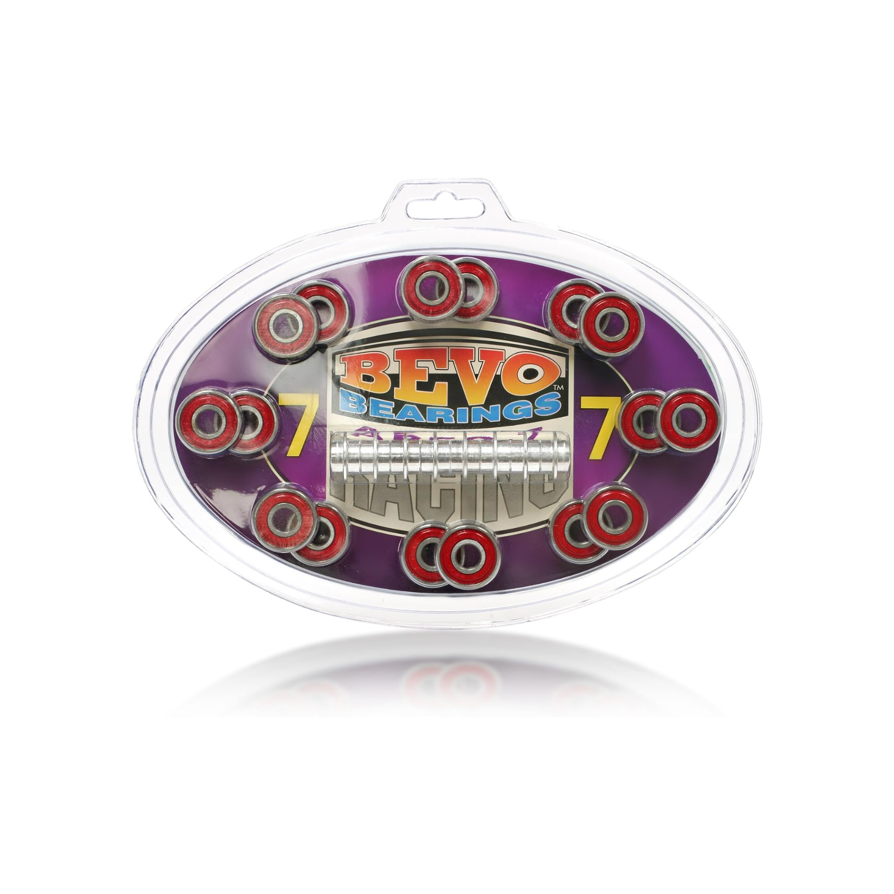 High-Performance Gold 7 Race Rated Bevo™ Bearings - Premium Skateboard & Longboard Bearings for Smooth Speed & Durability - Perfect for Street Skating, Downhill Racing & Extreme Sports