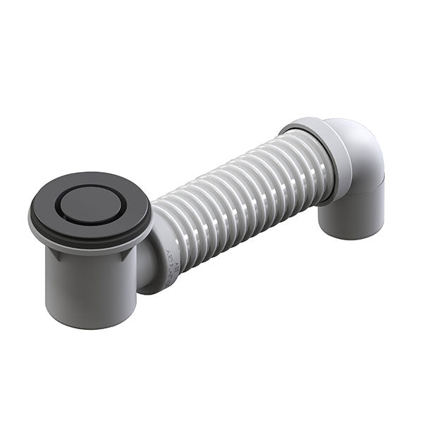 ART Australia Bath Bend Pop Down® and Connector Matte Black - Durable Shower Drain for Modern Bathrooms