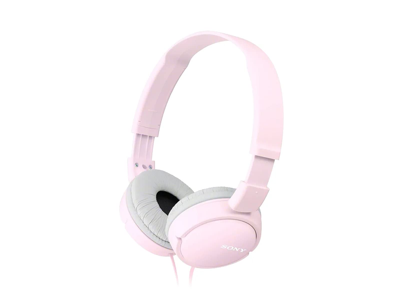 Sony MDR-ZX110-P Foldable On-Ear Headphones with Dynamic Sound - Lightweight & Portable for Travel, Workout, Commuting (Pink)
