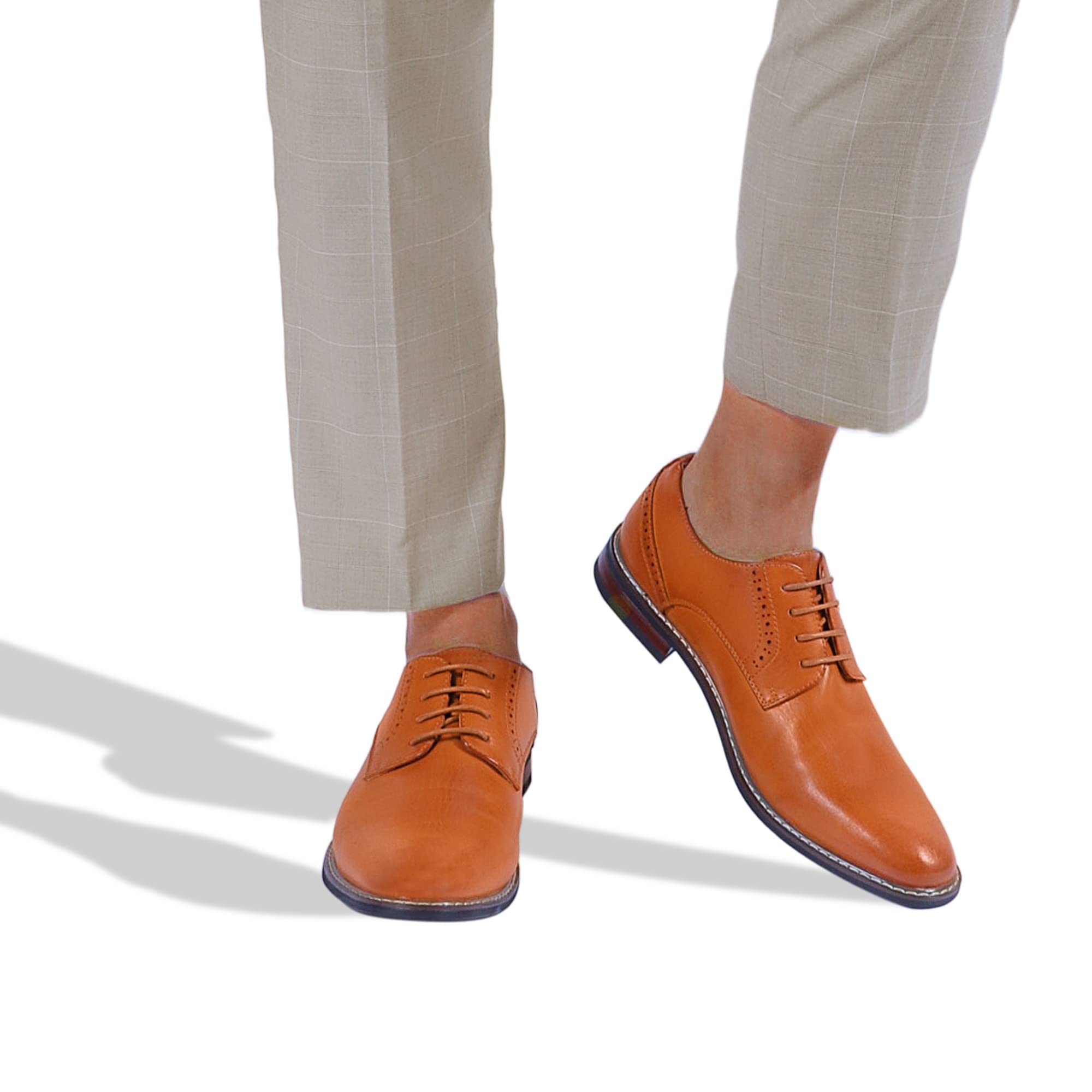Premium Men's Dress Shoes - Formal Cap Toe Oxford Business Shoes for Men | Comfortable & Stylish | Perfect for Weddings, Office & Special Occasions