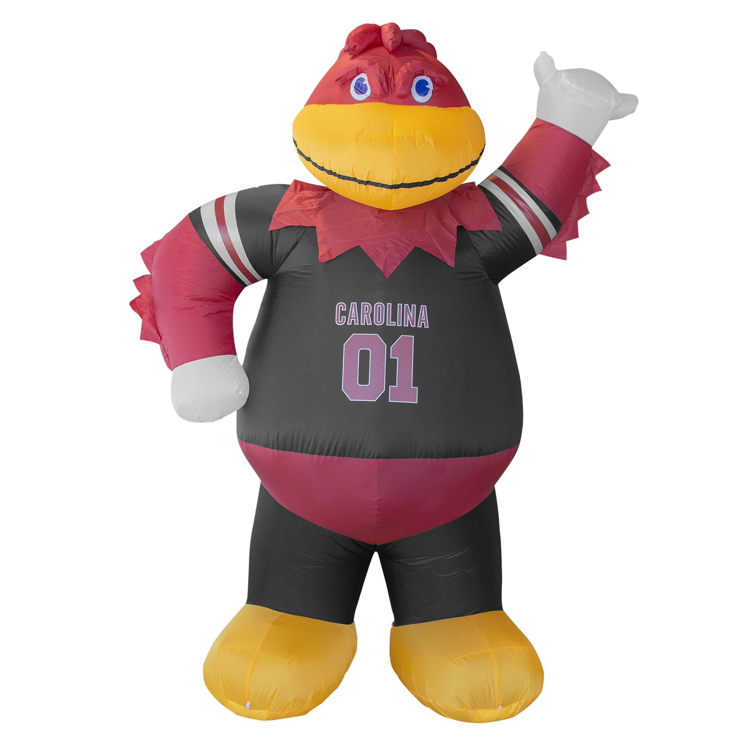 NCAA South Carolina Gamecocks 7ft Inflatable Yard Mascot with 12V Blower & LED Lights - Easy Setup for Indoor Outdoor College Football Party Decorations, Tailgating & Game Day Celebrations