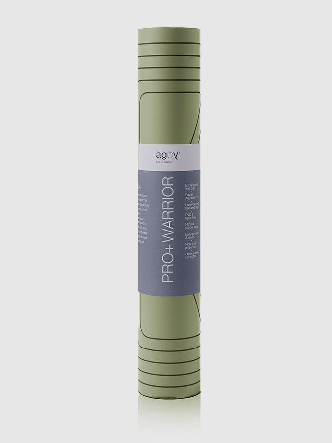 Agoy Pro+ Warrior Yoga Mat - Non-Slip, Eco-Friendly, Extra Thick for Hot Yoga, Pilates & Home Workouts - Perfect for Gym, Studio & Outdoor Use
