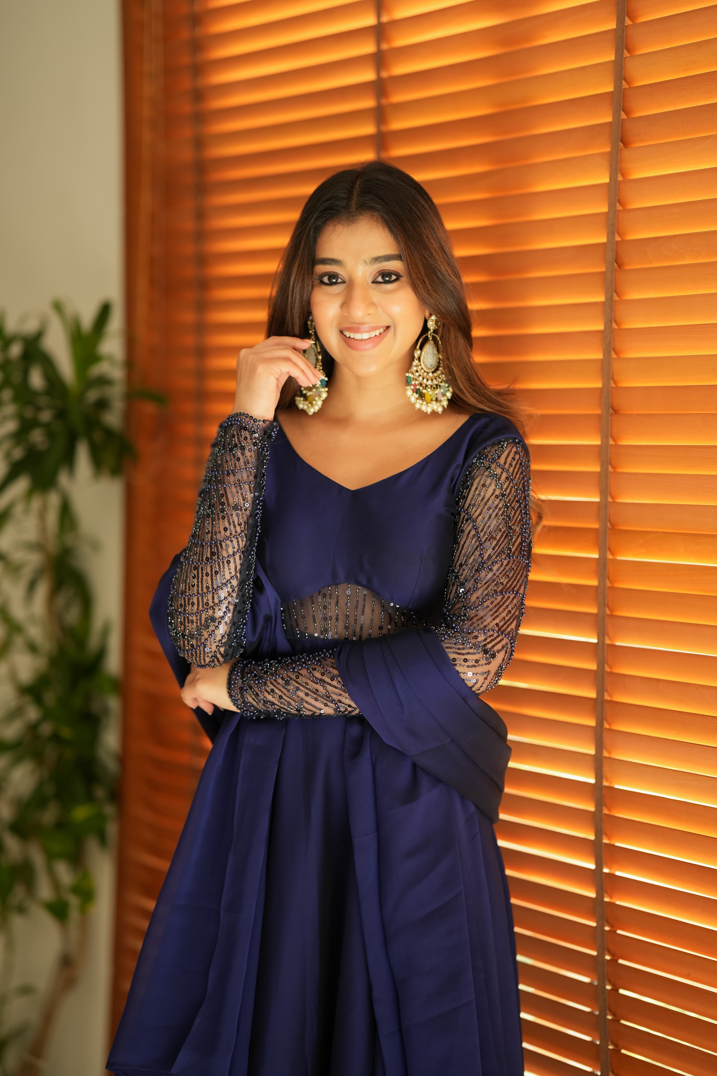 DD751 Suji Premium Anarkali Indian Ethnic Dress for Women - Elegant Party Wear & Wedding Guest Outfit for Festive Occasions