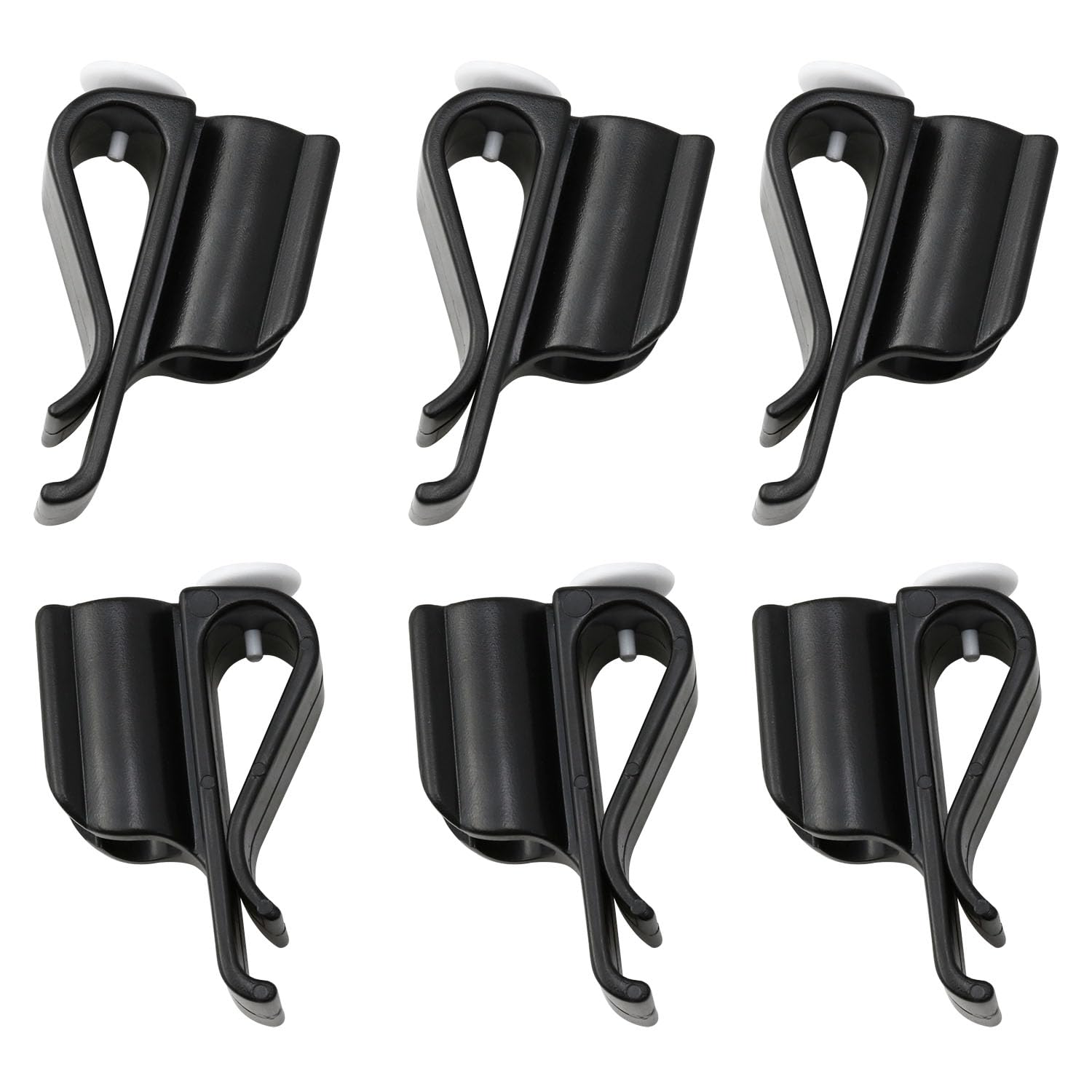 Premium Golf Club Bag Clips - 6PCS Black Golf Putter Holder Accessories for Secure Club Organization | Ideal for Golf Bags, Carts & Travel Cases
