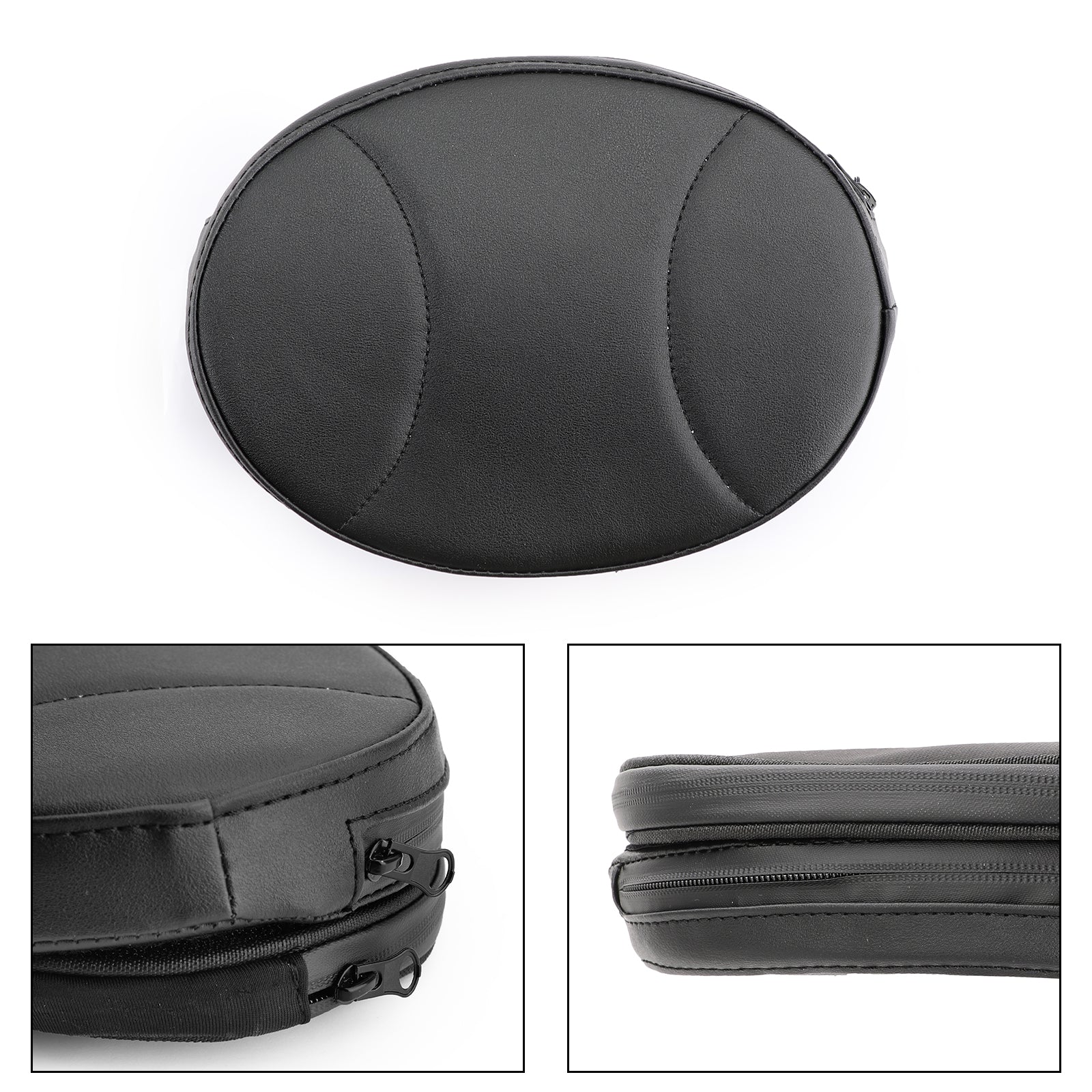 Universal Motorcycle Backrest Cushion Pad for Harley FLHT FLHX FLHR Touring Models - Comfortable Rider Support for Long Distance Cruising & Road Trips